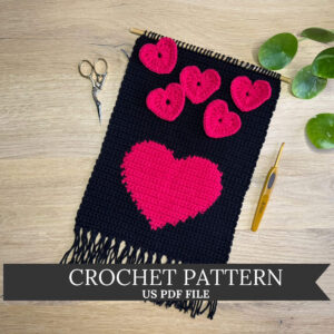 Crochet Pattern Valentine's Love Wall Hanging