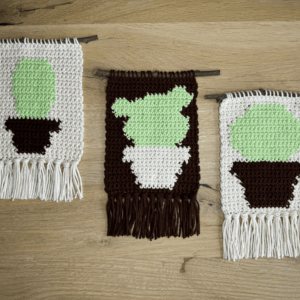 Crochet Pattern Cactus Triplets